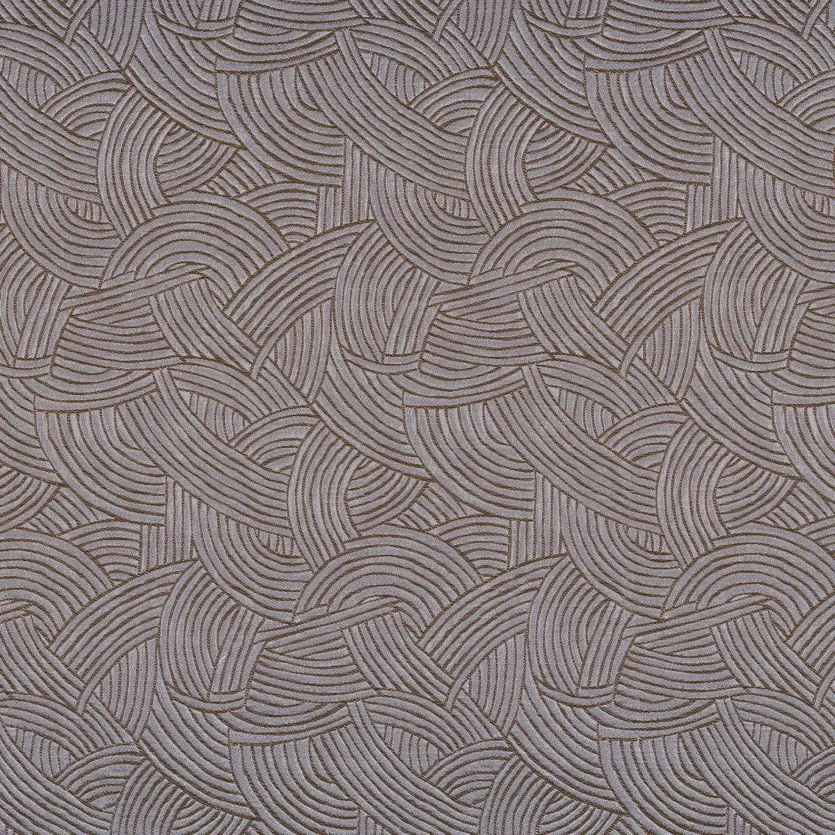 Bramante Fabric - Gris Cendre by black-grey geometric jacquard fabric from Casamance