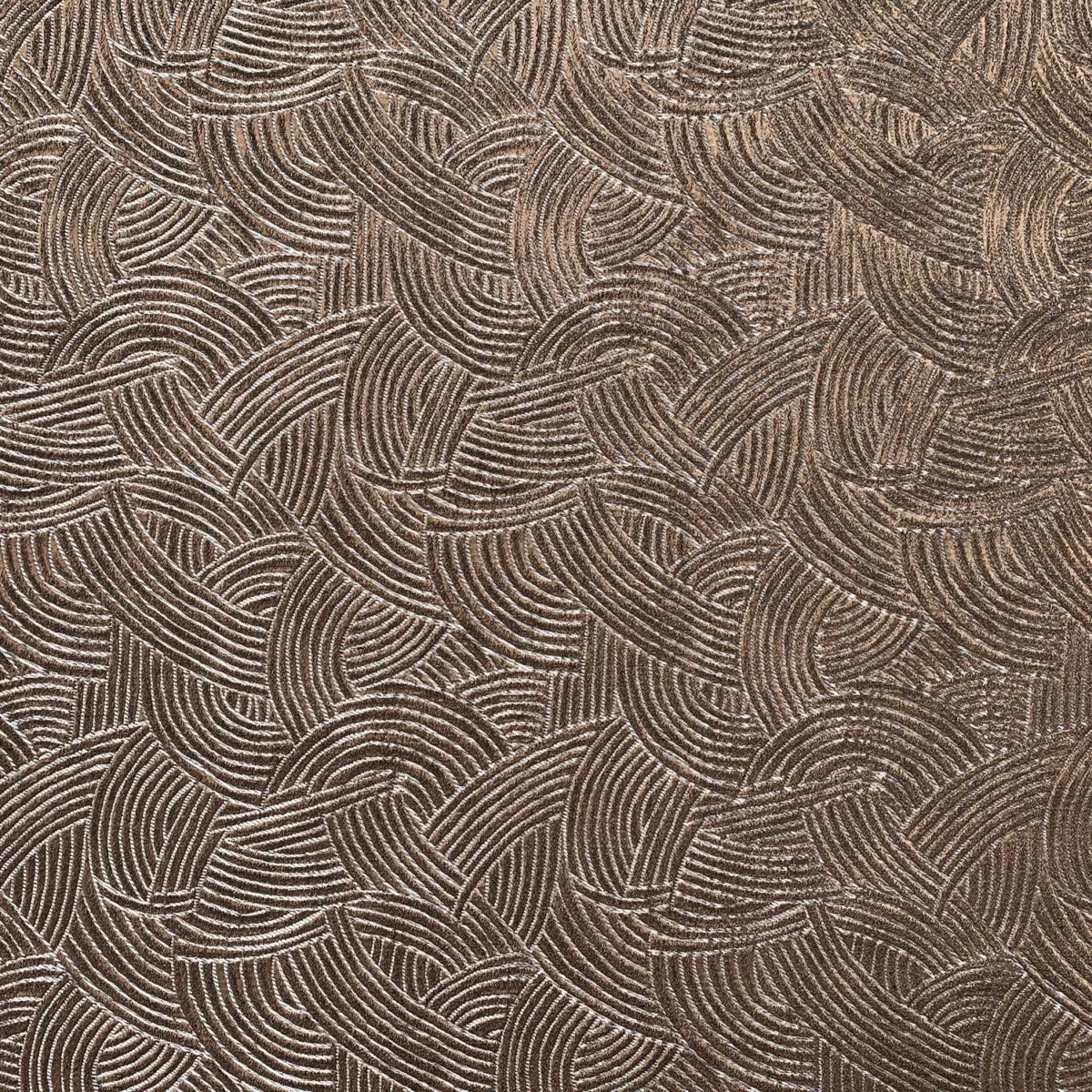 Bramante Fabric - Mordore by brown geometric jacquard fabric from Casamance
