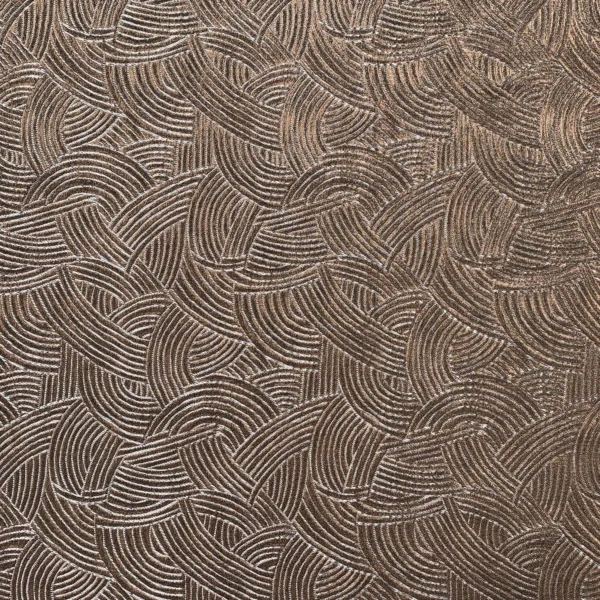 Bramante Fabric - Mordore by brown geometric jacquard fabric from Casamance