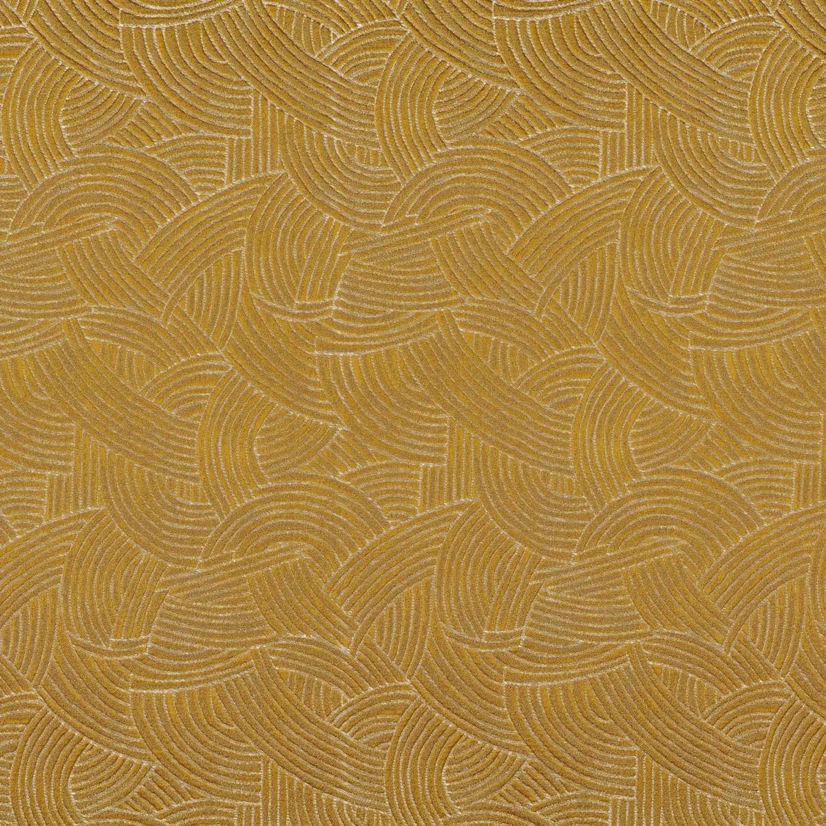 yellow geometric jacquard fabric from Casamance