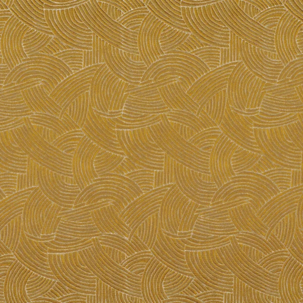 yellow geometric jacquard fabric from Casamance