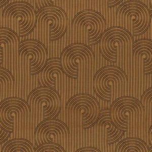 brown geometric jacquard fabric from Casamance