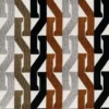 brown geometric velvet-chenille fabric from Casamance