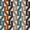 blue geometric velvet-chenille fabric from Casamance