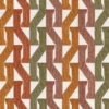 multicolour geometric velvet-chenille fabric from Casamance