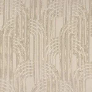 neutral geometric jacquard fabric from Casamance