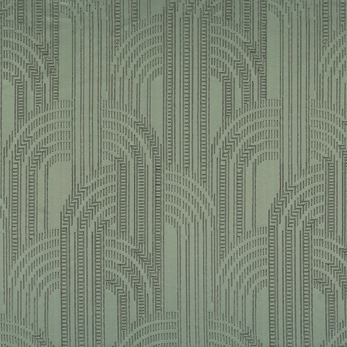 blue geometric jacquard fabric from Casamance