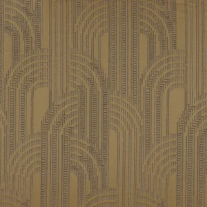 brown geometric jacquard fabric from Casamance