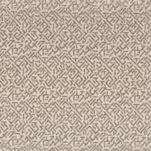 brown geometric jacquard fabric from Casamance