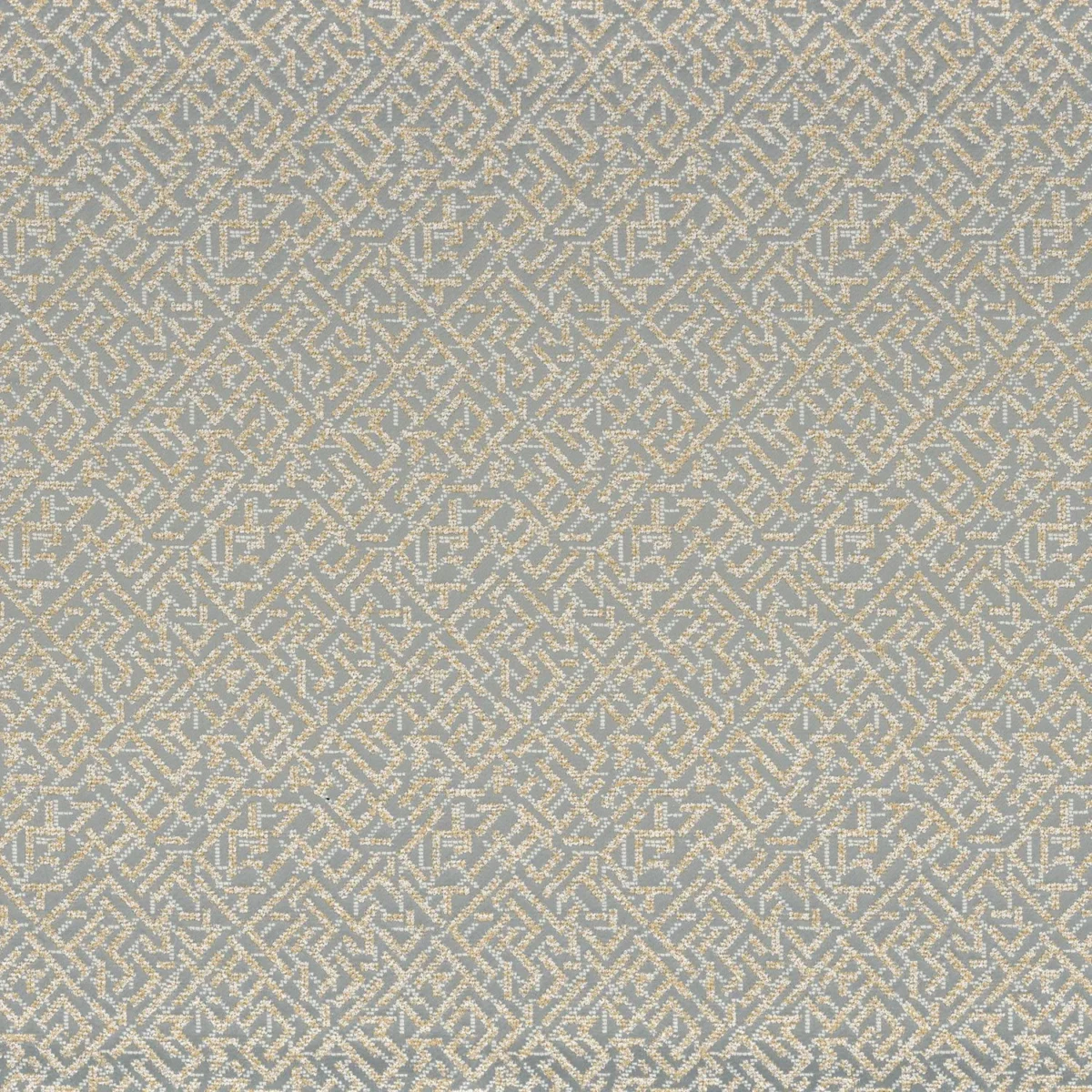 blue geometric jacquard fabric from Casamance