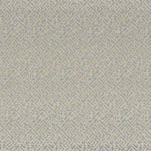 blue geometric jacquard fabric from Casamance