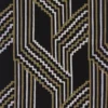 black-grey geometric jacquard fabric from Casamance
