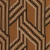 orange geometric jacquard fabric from Casamance