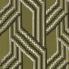 green geometric jacquard fabric from Casamance