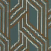 blue geometric jacquard fabric from Casamance