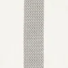 white striped embroideried fabric from Casamance