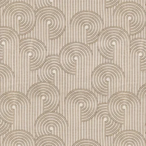 neutral geometric jacquard fabric from Casamance