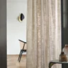 white plain curtain with