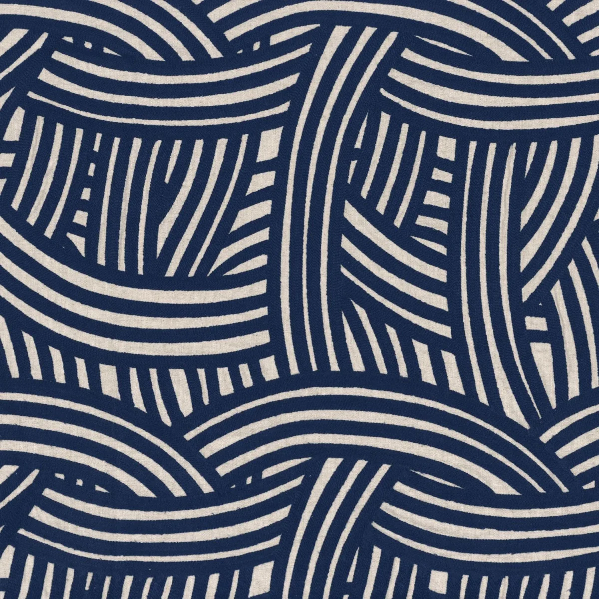 blue misc embroideried fabric from Casamance