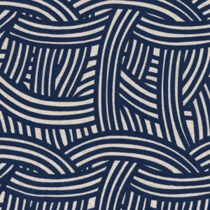 blue misc embroideried fabric from Casamance