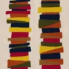 blue striped embroideried fabric from Casamance