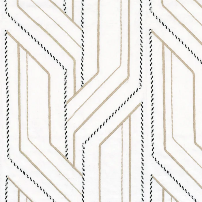 Inka Fabric - Blanc / Beige swatch