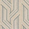 neutral geometric embroideried fabric from Casamance