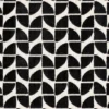 black-grey geometric velvet-chenille fabric from Casamance