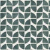 blue geometric velvet-chenille fabric from Casamance
