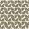 green geometric velvet-chenille fabric from Casamance