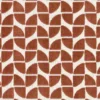 red geometric velvet-chenille fabric from Casamance