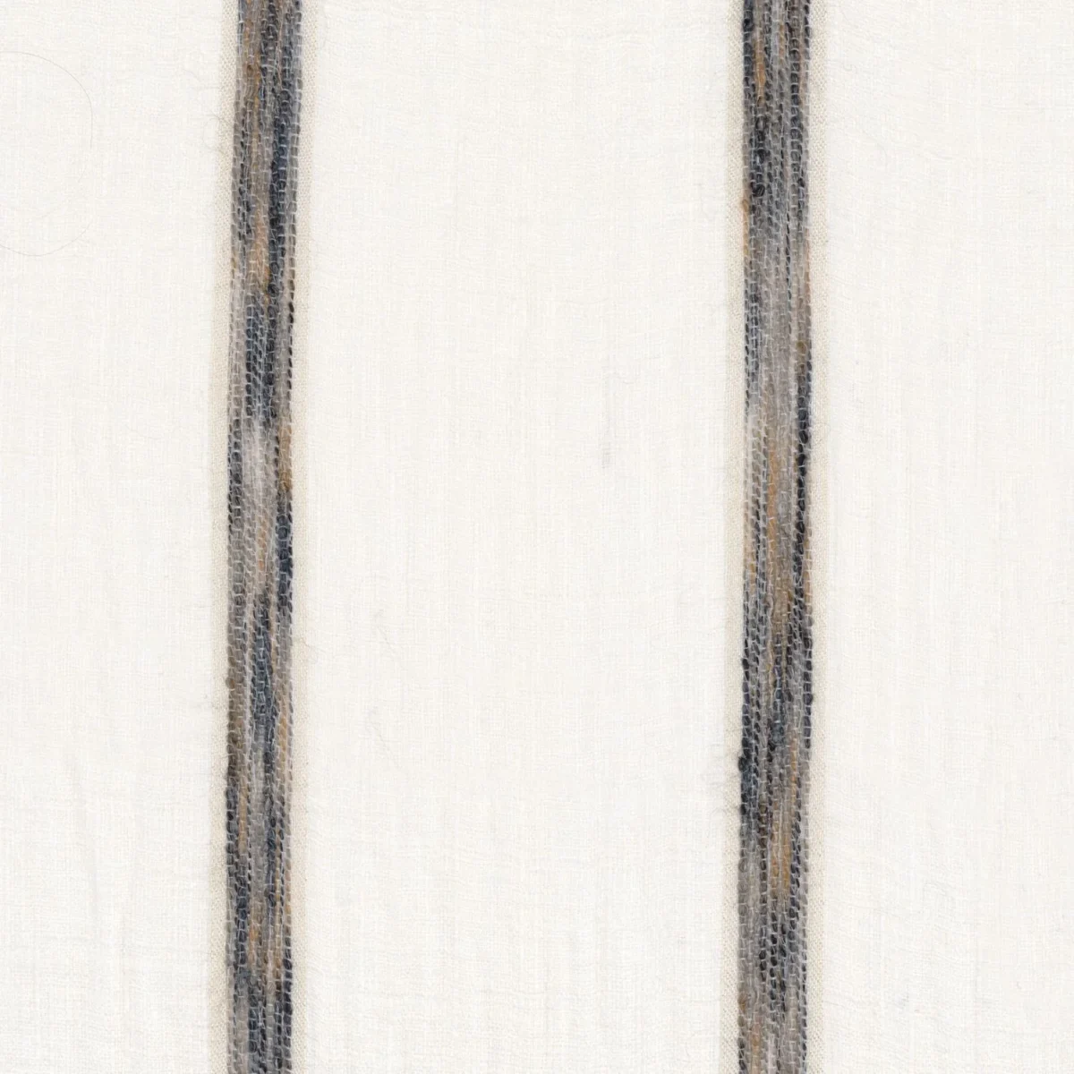black-grey striped voile-sheer fabric from Casamance