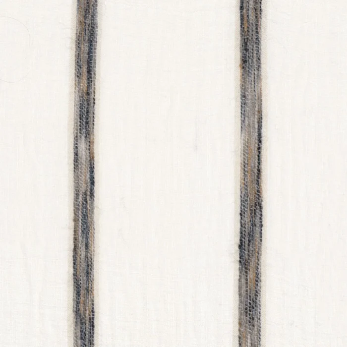 Zana Fabric - Blanc / Gris Cendre swatch