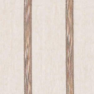 brown striped voile-sheer fabric from Casamance
