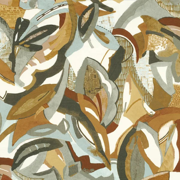 Tonka Fabric - Taupe Ambre by brown contemporary cotton fabric from Casamance