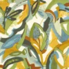 green contemporary cotton fabric from Casamance