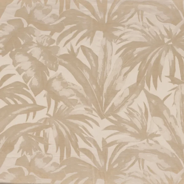 neutral botanical jacquard fabric from Casamance