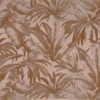 brown botanical jacquard fabric from Casamance