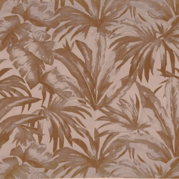 Maravilla Fabric - Nude by brown botanical jacquard fabric from Casamance
