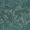 blue botanical jacquard fabric from Casamance