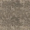 brown botanical jacquard fabric from Casamance