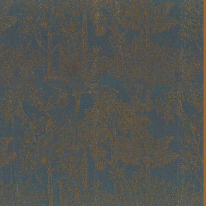 Ramage Fabric - Pétrole – Petrole swatch