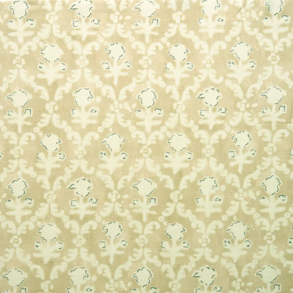 yellow traditional linen fabric from Linwood Fabrics