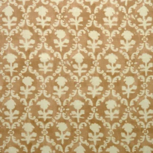 brown traditional linen fabric from Linwood Fabrics