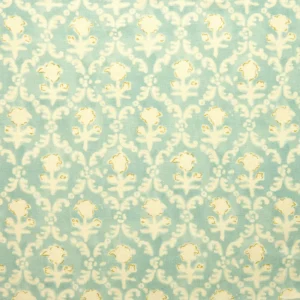 blue traditional linen fabric from Linwood Fabrics