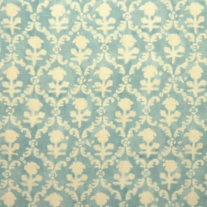 blue traditional linen fabric from Linwood Fabrics