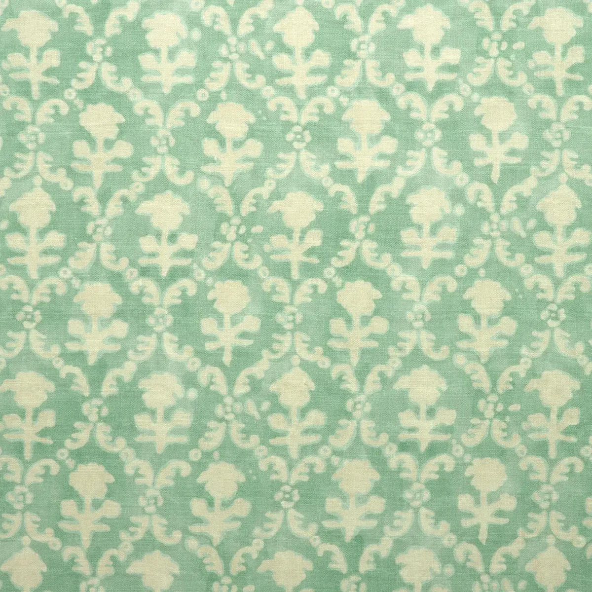blue traditional linen fabric from Linwood Fabrics