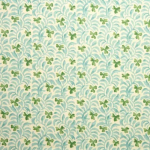 green botanical linen fabric from Linwood Fabrics