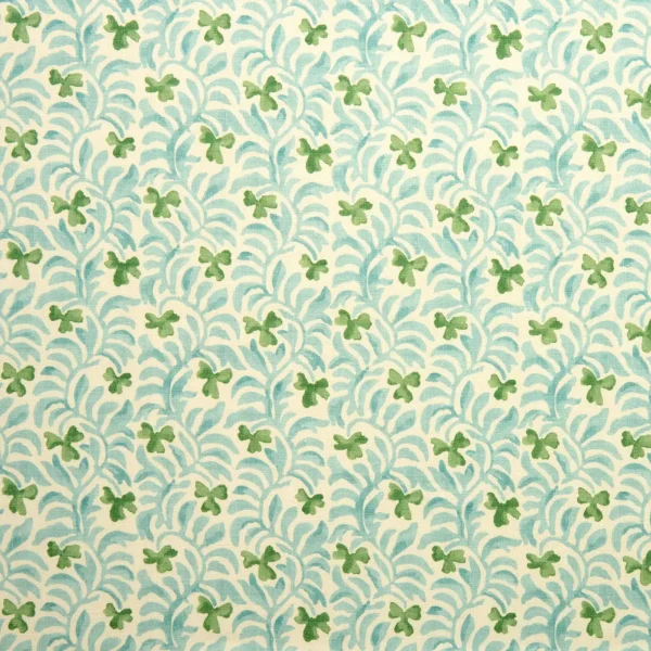 Yala Fabric - Valley by green botanical linen fabric from Linwood Fabrics