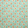 blue botanical linen fabric from Linwood Fabrics